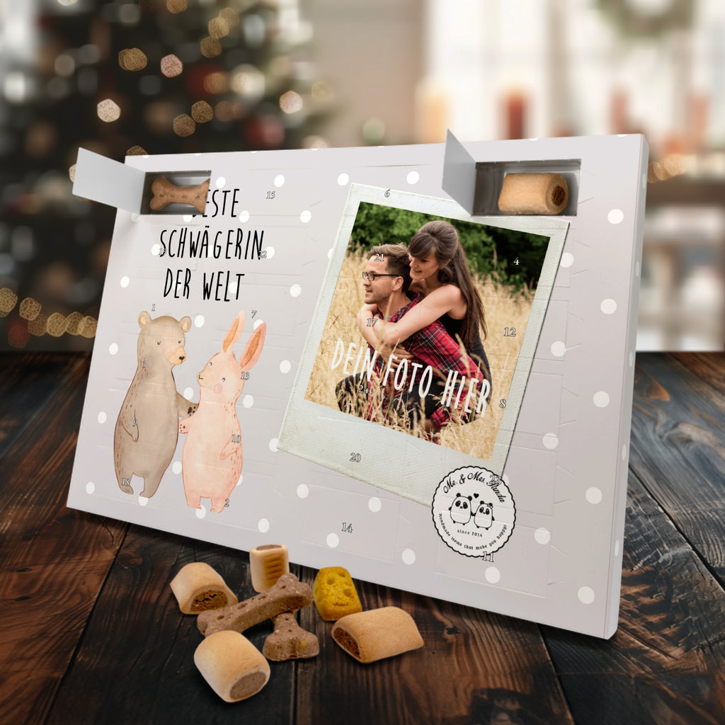 Personalisierter Hunde Foto Adventskalender Hase Beste Schwägerin der Welt Hunde Adventskalender, für, Dankeschön, Geschenk, Schenken, Geburtstag, Geburtstagsgeschenk, Geschenkidee, Danke, Bedanken, Mitbringsel, Freude machen, Geschenktipp, Schwägerin, Schwähgerin, Schwippschwägerin, Familie, Verwandtschaft, angeheiratet, Frau, Ehemann, Schwester, Ehefrau, Bruder, Partner