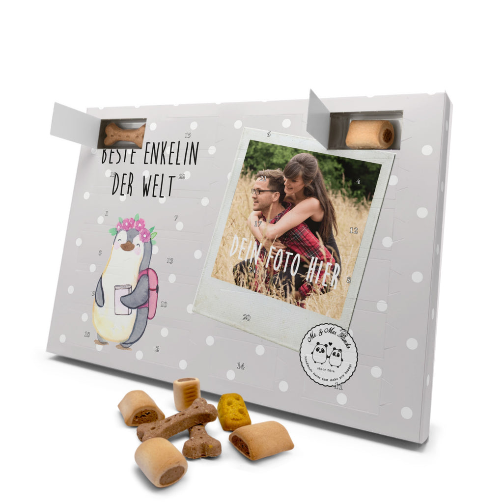 Personalisierter Hunde Foto Adventskalender Pinguin Beste Enkelin der Welt Hunde Adventskalender, für, Dankeschön, Geschenk, Schenken, Geburtstag, Geburtstagsgeschenk, Geschenkidee, Danke, Bedanken, Mitbringsel, Freude machen, Geschenktipp, Enkelin, Enkelkind, Enkeltochter, Oma, Opa, Kind von Tochter, Kind von Sohn, Großtochter, Taufe