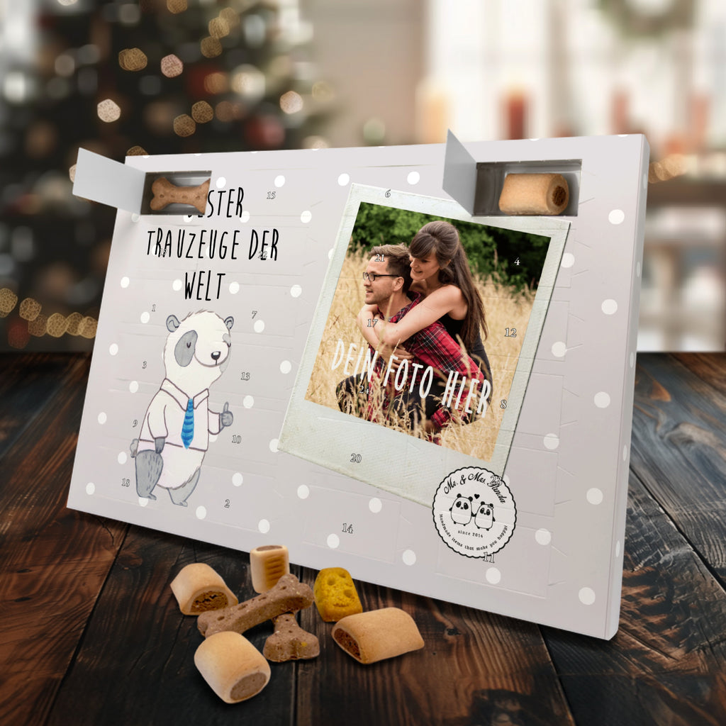 Personalisierter Hunde Foto Adventskalender Panda Bester Trauzeuge der Welt Hunde Adventskalender, für, Dankeschön, Geschenk, Schenken, Geburtstag, Geburtstagsgeschenk, Geschenkidee, Danke, Bedanken, Mitbringsel, Freude machen, Geschenktipp, Trauzeuge, Trauhzeuge, Hochzeit, Heirat, JGA, Trauung, Kirche, Standesamt, Braut, Bräutigam