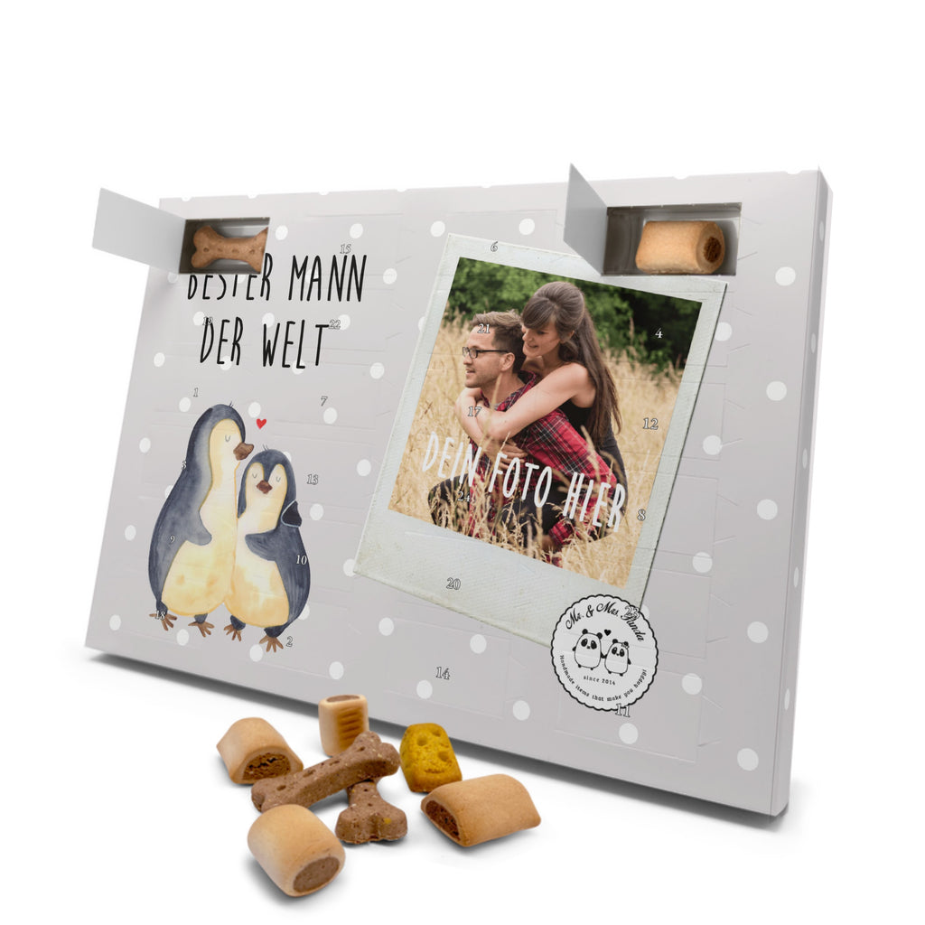 Personalisierter Hunde Foto Adventskalender Pinguin Bester Mann der Welt Hunde Adventskalender, für, Dankeschön, Geschenk, Schenken, Geburtstag, Geburtstagsgeschenk, Geschenkidee, Danke, Bedanken, Mitbringsel, Freude machen, Geschenktipp, Ehemann, Beste, Mann, Partner, Freund, Traummann, Liebling, Ehepartner, Ehe, Gatte, Lebensgefährte, Bräutigam, Kleinigkeit