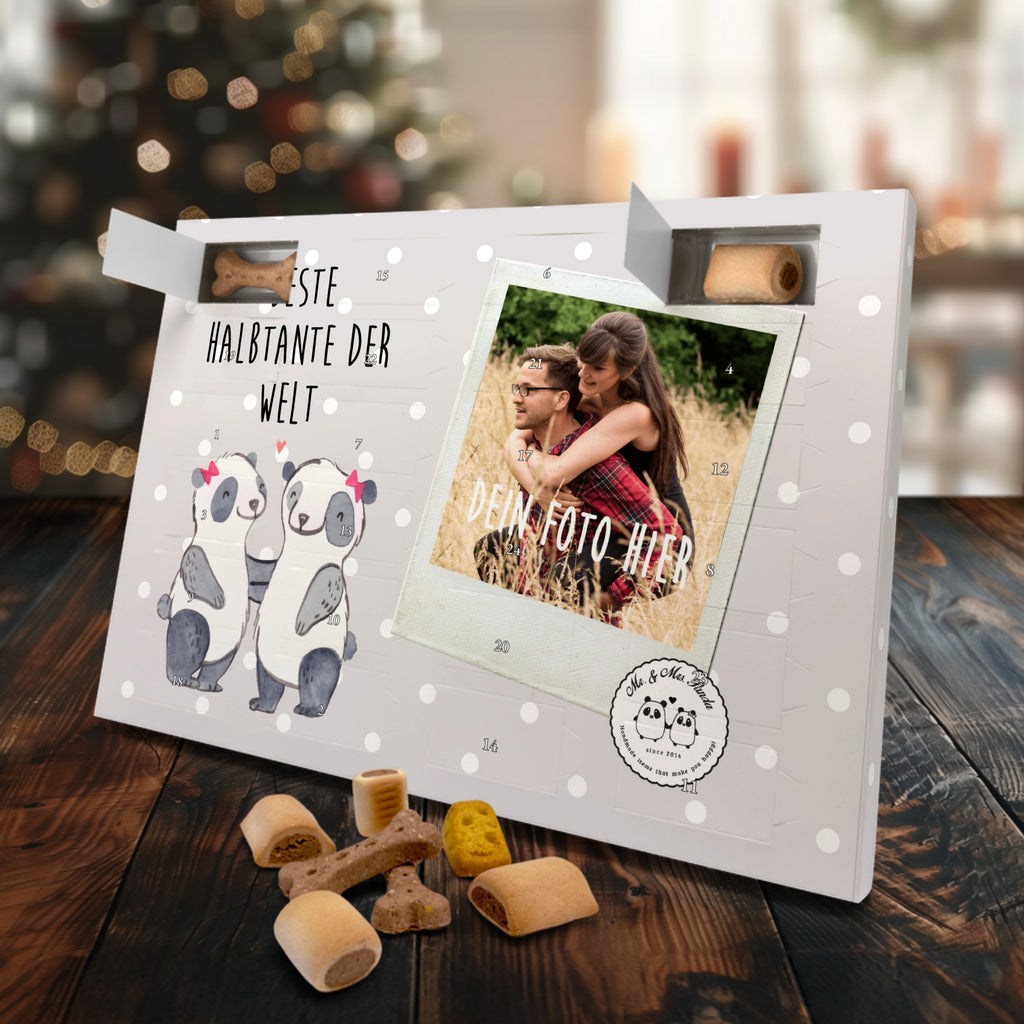 Personalisierter Hunde Foto Adventskalender Panda Beste Halbtante der Welt Hunde Adventskalender, für, Dankeschön, Geschenk, Schenken, Geburtstag, Geburtstagsgeschenk, Geschenkidee, Danke, Bedanken, Mitbringsel, Freude machen, Geschenktipp, Halbtante, Tante, beste Tante, Stieftante, Stief, Stiefgeschwister, Familie, Kleinigkeit