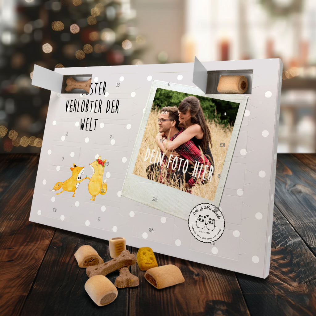 Personalisierter Hunde Foto Adventskalender Fuchs Bester Verlobter der Welt Hunde Adventskalender, für, Dankeschön, Geschenk, Schenken, Geburtstag, Geburtstagsgeschenk, Geschenkidee, Danke, Bedanken, Mitbringsel, Freude machen, Geschenktipp, Verlobter, Verloben, Verlobung, Traummann, Mann, Freund, Ehemann, Zukünftiger, Hochzeit, Ehe