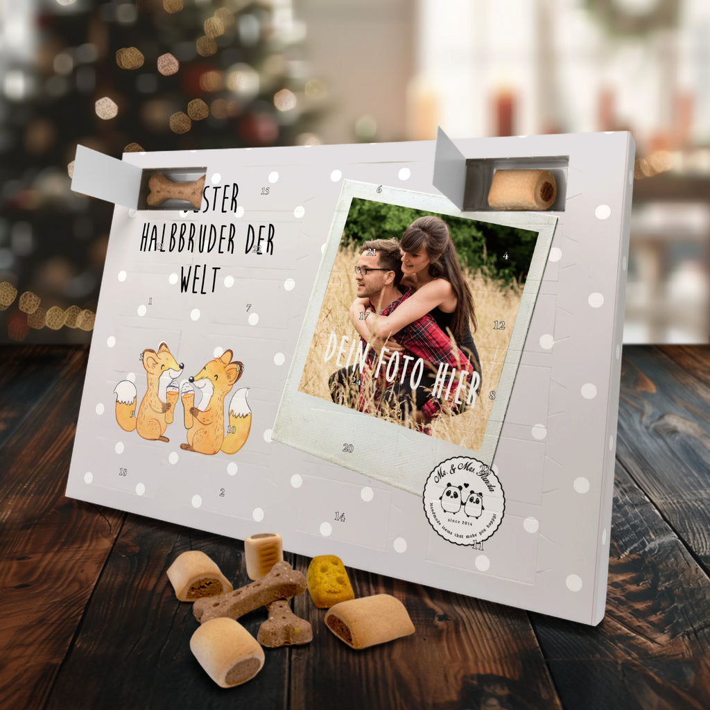 Personalisierter Hunde Foto Adventskalender Fuchs Bester Halbbruder der Welt Hunde Adventskalender, für, Dankeschön, Geschenk, Schenken, Geburtstag, Geburtstagsgeschenk, Geschenkidee, Danke, Bedanken, Mitbringsel, Freude machen, Geschenktipp, Halbbruder, Stiefbruder, Stief, Stiefgeschwister, Bruder, Brudi, Geschwister, Bruderherz, Schwester, Familie, Kleinigkeit, Brother, Bester, Sohn