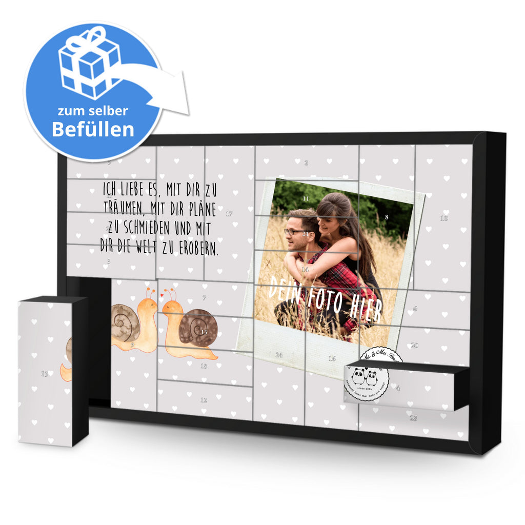 Personalisierter Befüllbarer Foto Adventskalender Schnecken Liebe Befüllbarer Adventskalender, Adventskalender zum selbst befüllen, Liebe, Partner, Freund, Freundin, Ehemann, Ehefrau, Heiraten, Verlobung, Heiratsantrag, Liebesgeschenk, Jahrestag, Hocheitstag