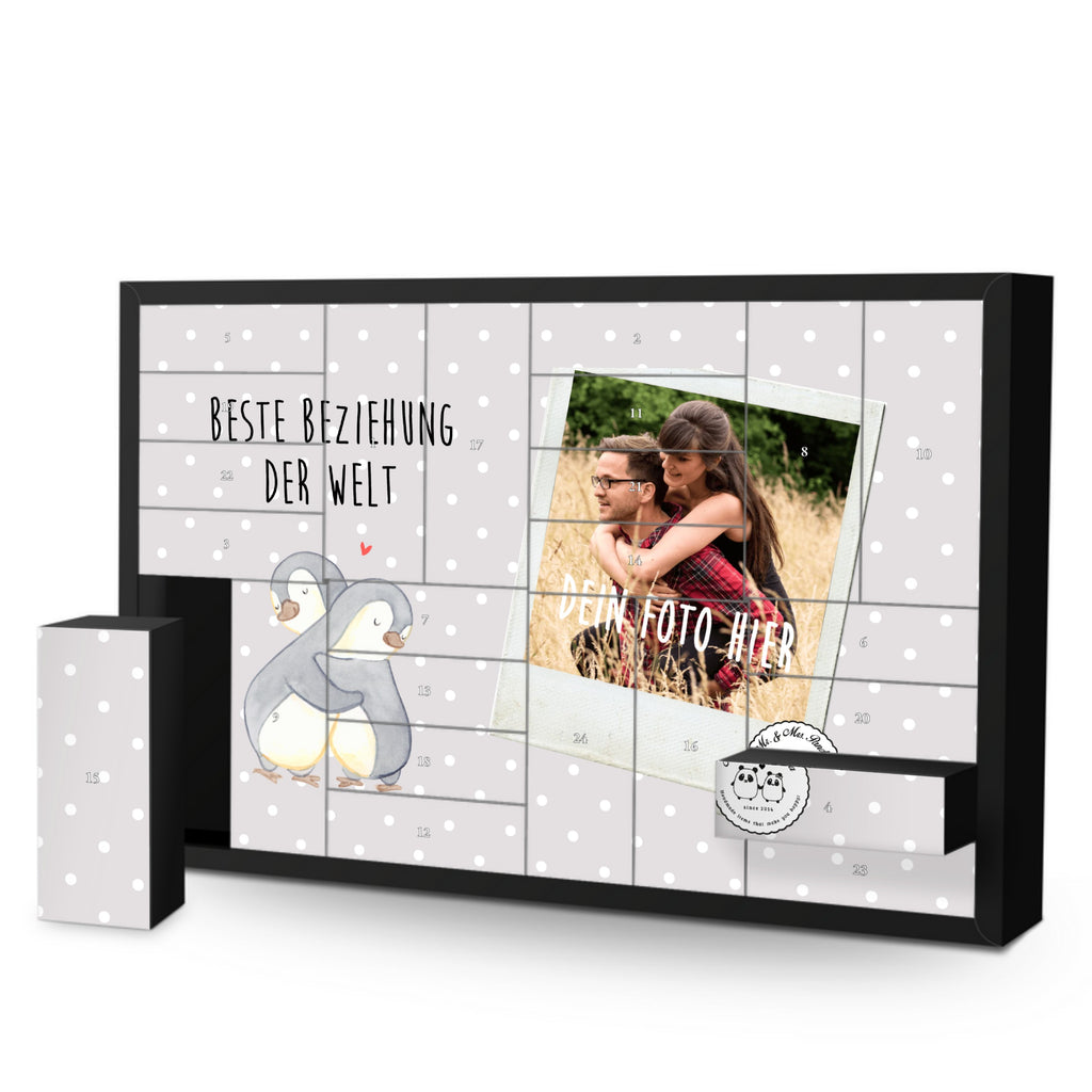 Personalisierter Befüllbarer Foto Adventskalender Pinguin Beste Beziehung der Welt Befüllbarer Adventskalender, Adventskalender zum selbst befüllen, für, Dankeschön, Geschenk, Schenken, Geburtstag, Geburtstagsgeschenk, Geschenkidee, Danke, Bedanken, Mitbringsel, Freude machen, Geschenktipp, Beziehung, Zusammen sein, Miteinander gehen, Liebe, Verlieb, Liebesgeschenk