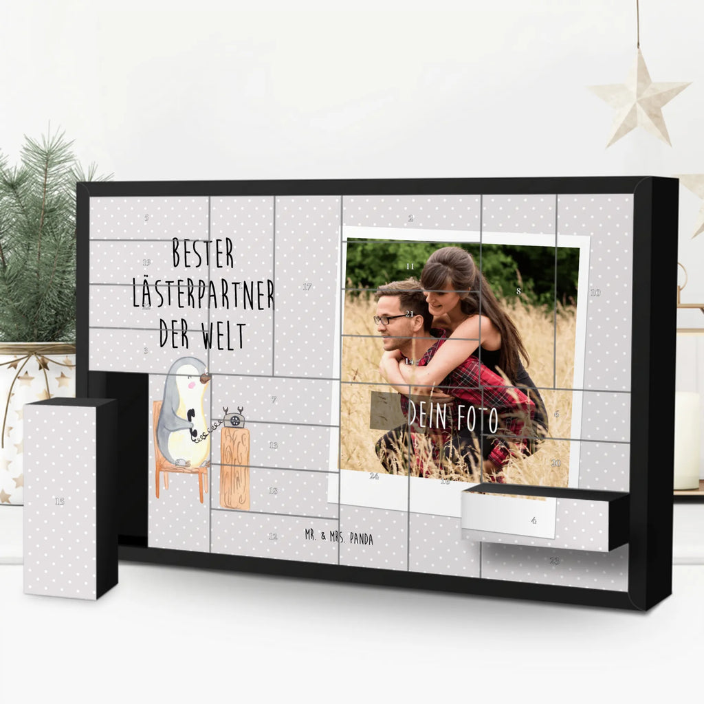 Personalisierter Befüllbarer Foto Adventskalender Pinguin Bester Lästerpartner der Welt Personalisierter Befüllbarer Foto Adventskalender, für, Dankeschön, Geschenk, Schenken, Geburtstag, Geburtstagsgeschenk, Geschenkidee, Danke, Bedanken, Mitbringsel, Freude machen, Geschenktipp, Lästerpartner, Lesterpartner, lestern, Lästerschwester, Lästern, beste Freundin, Freundin, Spaß, bff