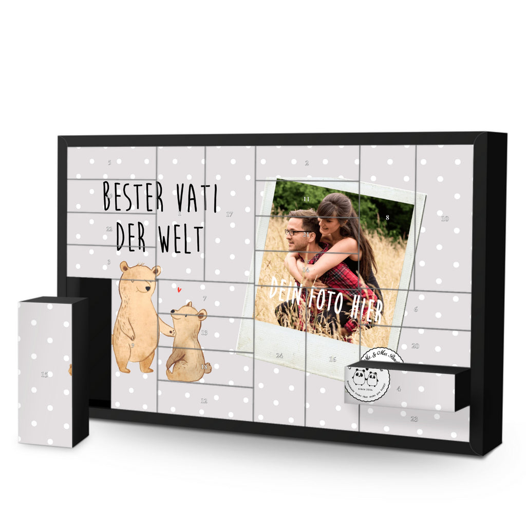 Personalisierter Befüllbarer Foto Adventskalender Bär Bester Vati der Welt Befüllbarer Adventskalender, Adventskalender zum selbst befüllen, für, Dankeschön, Geschenk, Schenken, Geburtstag, Geburtstagsgeschenk, Geschenkidee, Danke, Bedanken, Mitbringsel, Freude machen, Geschenktipp, Vater, Papa, Dad, Daddy, Paps, Papi, Vati, Eltern, Geschenk Vater, Mann, Familie, Bester, Kleinigkeit