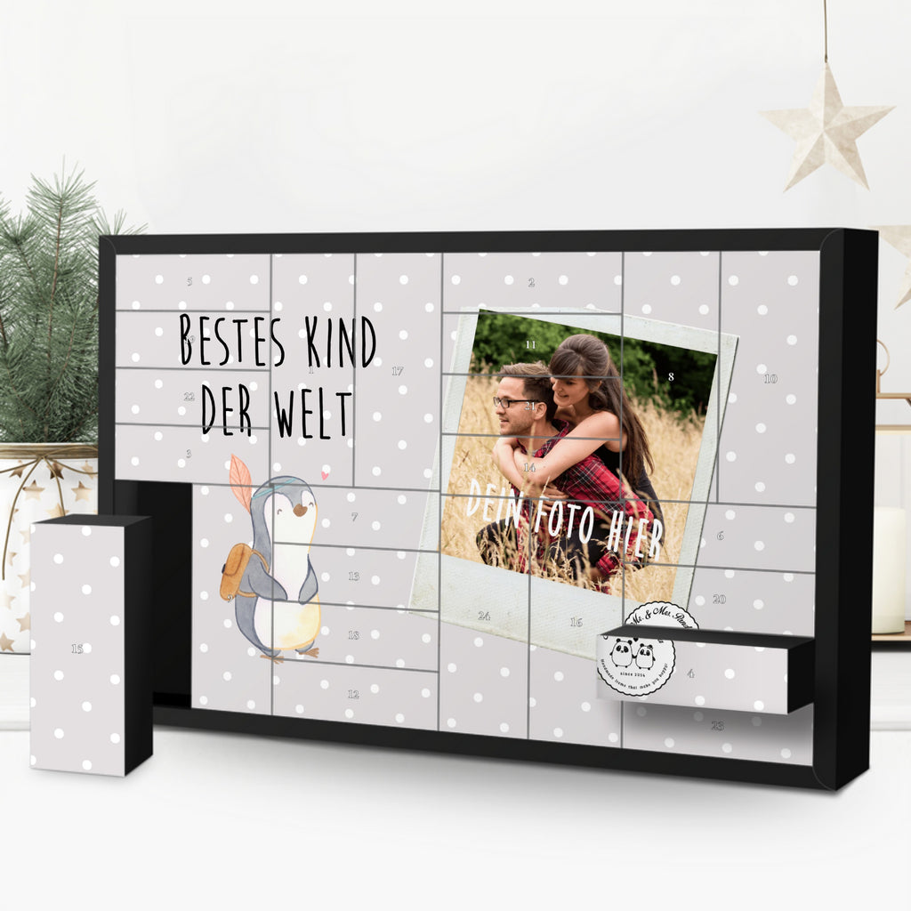 Personalisierter Befüllbarer Foto Adventskalender Pinguin Bestes Kind der Welt Befüllbarer Adventskalender, Adventskalender zum selbst befüllen, für, Dankeschön, Geschenk, Schenken, Geburtstag, Geburtstagsgeschenk, Geschenkidee, Danke, Bedanken, Mitbringsel, Freude machen, Geschenktipp, Kinder, Kind, Kid, Kids, Kiddy, Bestes, Tochter, Sohn, Nachwuchs, Geburt, Liebling, Taufe