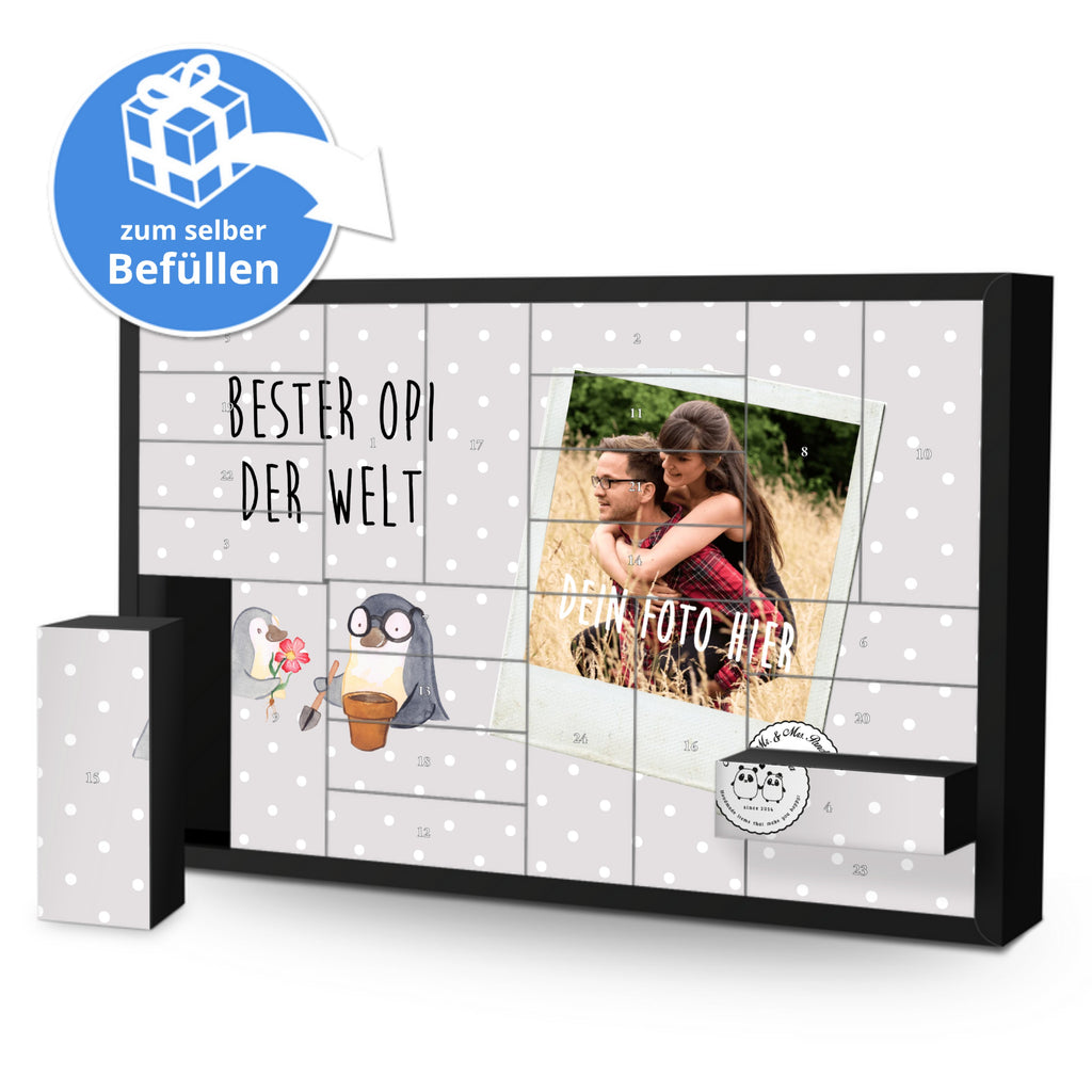 Personalisierter Befüllbarer Foto Adventskalender Pinguin Bester Opi der Welt Befüllbarer Adventskalender, Adventskalender zum selbst befüllen, für, Dankeschön, Geschenk, Schenken, Geburtstag, Geburtstagsgeschenk, Geschenkidee, Danke, Bedanken, Mitbringsel, Freude machen, Geschenktipp, Großvater, Grossvater, Opa, Opi. Großpapa, Großeltern, Nichte, Neffe, Kleinigkeit, Oppa, Oppi, Bester