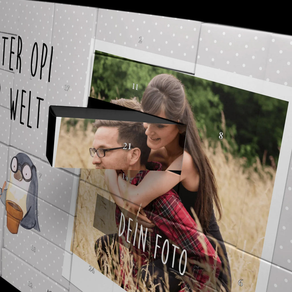 Personalisierter Befüllbarer Foto Adventskalender Pinguin Bester Opi der Welt Personalisierter Befüllbarer Foto Adventskalender, für, Dankeschön, Geschenk, Schenken, Geburtstag, Geburtstagsgeschenk, Geschenkidee, Danke, Bedanken, Mitbringsel, Freude machen, Geschenktipp, Großvater, Grossvater, Opa, Opi. Großpapa, Großeltern, Nichte, Neffe, Kleinigkeit, Oppa, Oppi, Bester