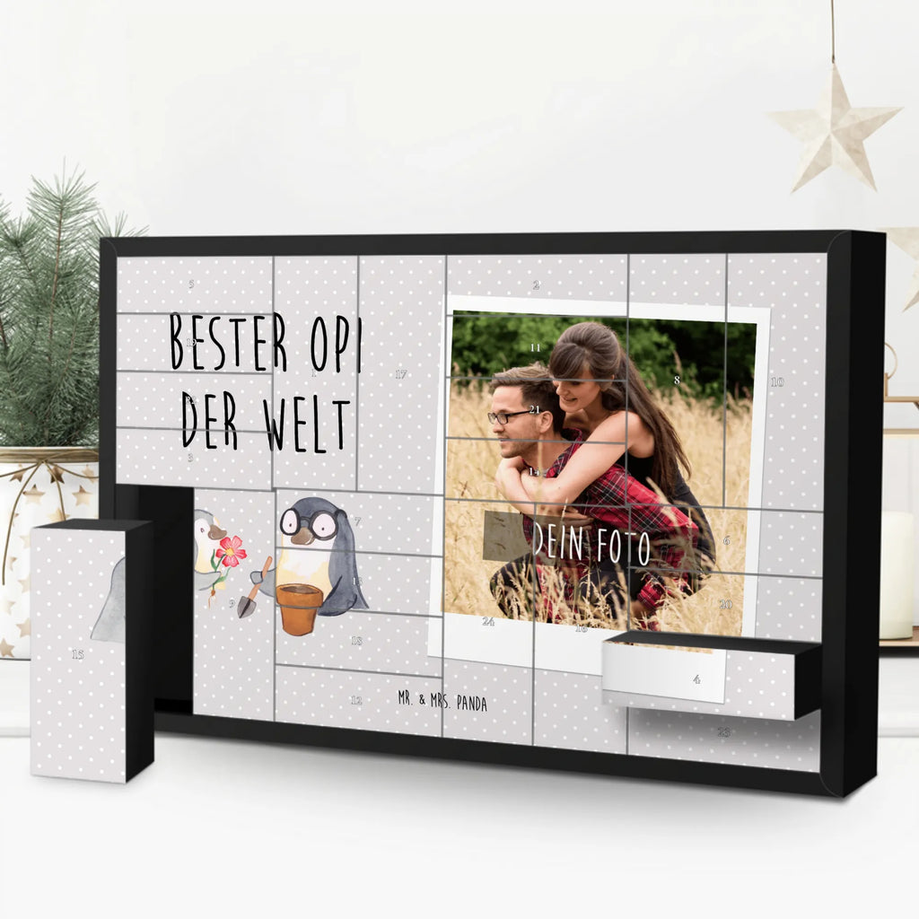 Personalisierter Befüllbarer Foto Adventskalender Pinguin Bester Opi der Welt Personalisierter Befüllbarer Foto Adventskalender, für, Dankeschön, Geschenk, Schenken, Geburtstag, Geburtstagsgeschenk, Geschenkidee, Danke, Bedanken, Mitbringsel, Freude machen, Geschenktipp, Großvater, Grossvater, Opa, Opi. Großpapa, Großeltern, Nichte, Neffe, Kleinigkeit, Oppa, Oppi, Bester