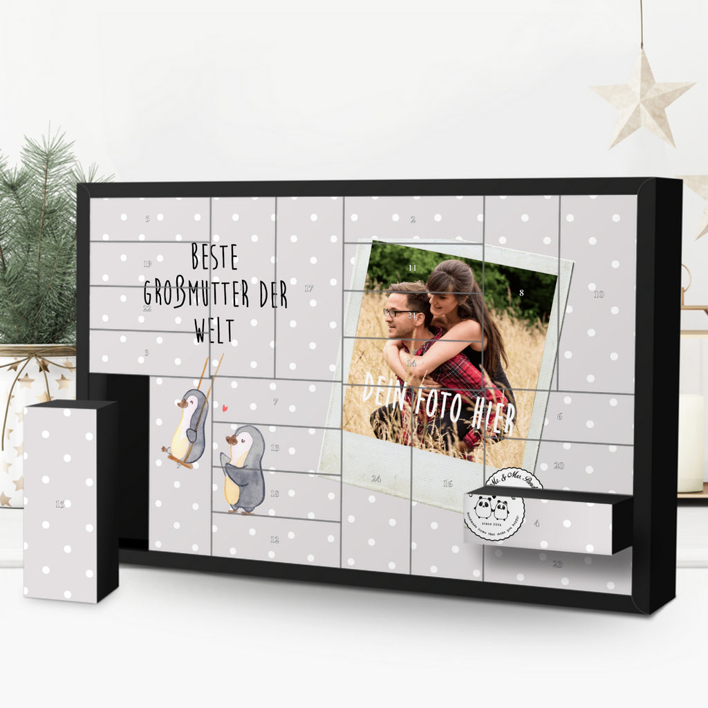 Personalisierter Befüllbarer Foto Adventskalender Pinguin Beste Großmutter der Welt Befüllbarer Adventskalender, Adventskalender zum selbst befüllen, für, Dankeschön, Geschenk, Schenken, Geburtstag, Geburtstagsgeschenk, Geschenkidee, Danke, Bedanken, Mitbringsel, Freude machen, Geschenktipp, Großmutter, Omi, Oma, Oma geworden, Grosseltern