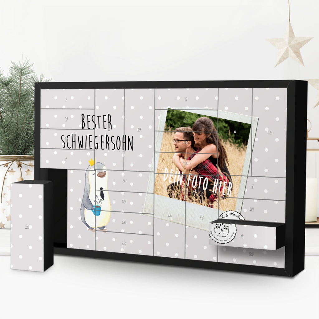 Personalisierter Befüllbarer Foto Adventskalender Pinguin Bester Schwiegersohn Befüllbarer Adventskalender, Adventskalender zum selbst befüllen, für, Dankeschön, Geschenk, Schenken, Geburtstag, Geburtstagsgeschenk, Geschenkidee, Danke, Bedanken, Mitbringsel, Freude machen, Geschenktipp, Schwiegersohn, Tochter, Ehefrau des Sohns, Frau, angeheiratet, Hochzeit, Heirat