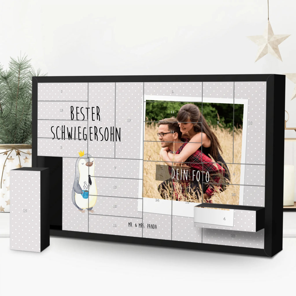 Personalisierter Befüllbarer Foto Adventskalender Pinguin Bester Schwiegersohn Personalisierter Befüllbarer Foto Adventskalender, für, Dankeschön, Geschenk, Schenken, Geburtstag, Geburtstagsgeschenk, Geschenkidee, Danke, Bedanken, Mitbringsel, Freude machen, Geschenktipp, Schwiegersohn, Tochter, Ehefrau des Sohns, Frau, angeheiratet, Hochzeit, Heirat