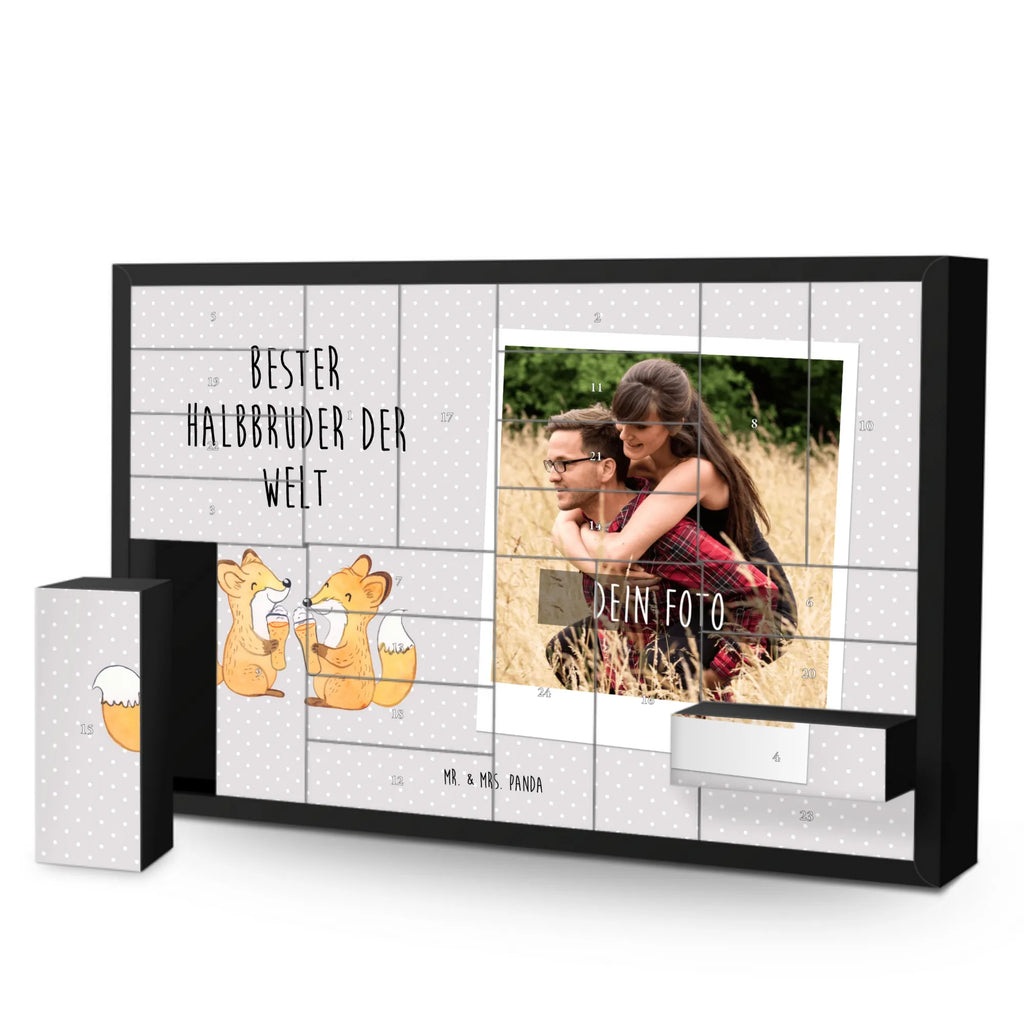 Personalisierter Befüllbarer Foto Adventskalender Fuchs Bester Halbbruder der Welt Personalisierter Befüllbarer Foto Adventskalender, für, Dankeschön, Geschenk, Schenken, Geburtstag, Geburtstagsgeschenk, Geschenkidee, Danke, Bedanken, Mitbringsel, Freude machen, Geschenktipp, Halbbruder, Stiefbruder, Stief, Stiefgeschwister, Bruder, Brudi, Geschwister, Bruderherz, Schwester, Familie, Kleinigkeit, Brother, Bester, Sohn