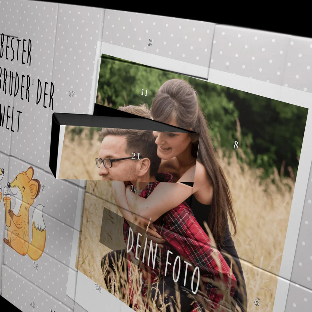 Personalisierter Befüllbarer Foto Adventskalender Fuchs Bester Halbbruder der Welt Personalisierter Befüllbarer Foto Adventskalender, für, Dankeschön, Geschenk, Schenken, Geburtstag, Geburtstagsgeschenk, Geschenkidee, Danke, Bedanken, Mitbringsel, Freude machen, Geschenktipp, Halbbruder, Stiefbruder, Stief, Stiefgeschwister, Bruder, Brudi, Geschwister, Bruderherz, Schwester, Familie, Kleinigkeit, Brother, Bester, Sohn