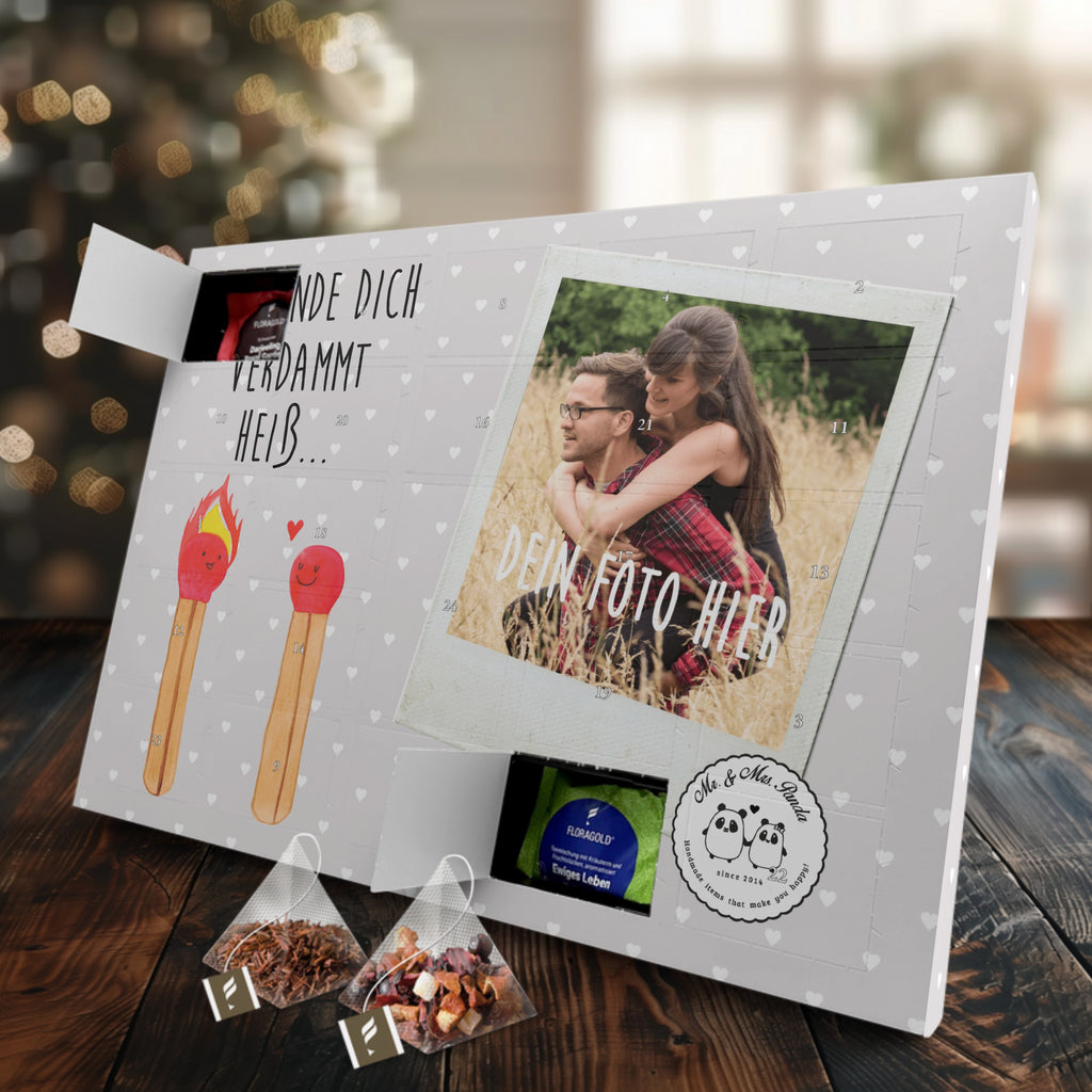 Personalisierter Tee Foto Adventskalender Streichhölzer Personalisierter Tee Adventskalender, Liebe, Partner, Freund, Freundin, Ehemann, Ehefrau, Heiraten, Verlobung, Heiratsantrag, Liebesgeschenk, Jahrestag, Hocheitstag, Streichhölzer