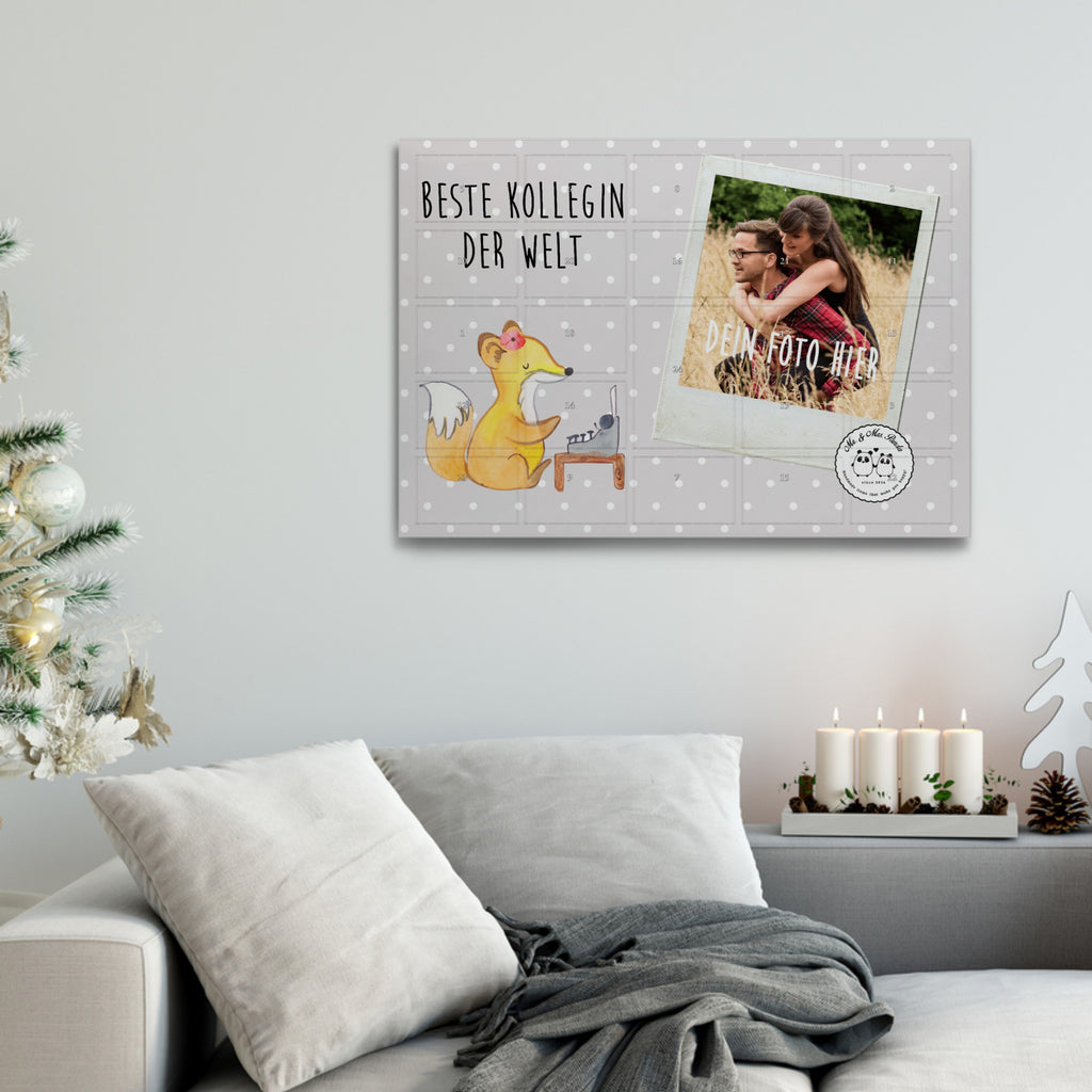 Personalisierter Tee Foto Adventskalender Fuchs Beste Kollegin der Welt Personalisierter Tee Adventskalender, für, Dankeschön, Geschenk, Schenken, Geburtstag, Geburtstagsgeschenk, Geschenkidee, Danke, Bedanken, Mitbringsel, Freude machen, Geschenktipp, Arbeitskollegin, Kollegin, Freundin, Büro, Abschiedsgeschenk, Ruhestand, Arbeit, Mitarbeiterin, Berufsgenossin, Beruf