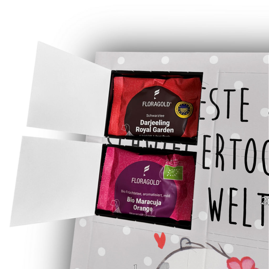 Personalisierter Tee Foto Adventskalender Panda Beste Schwiegertochter der Welt Personalisierter Tee Adventskalender, für, Dankeschön, Geschenk, Schenken, Geburtstag, Geburtstagsgeschenk, Geschenkidee, Danke, Bedanken, Mitbringsel, Freude machen, Geschenktipp, Schwiegertochter, Tochter, Ehefrau des Sohns, Frau, angeheiratet, Hochzeit