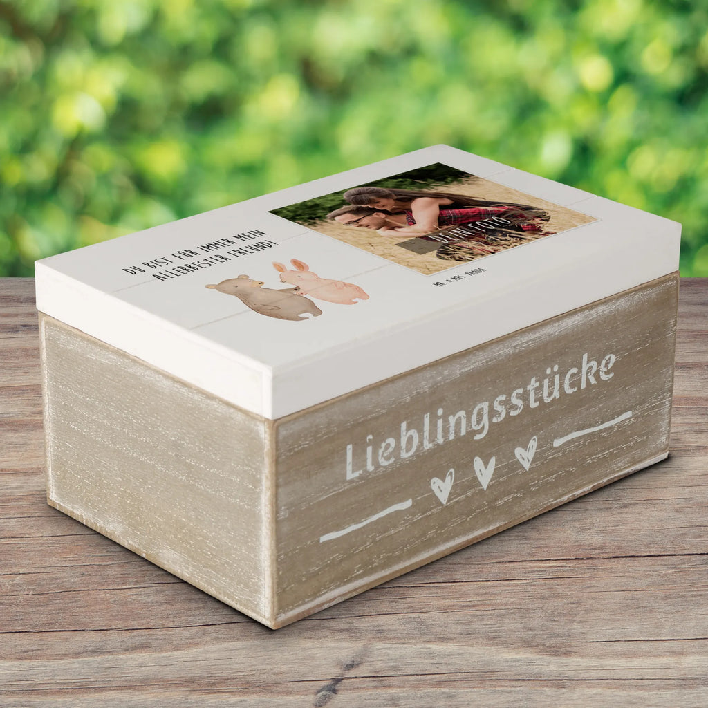 Personalisierte Foto Holzkiste Bär und Hase Umarmen Personalisierte Foto Holzkiste, Liebe, Partner, Freund, Freundin, Ehemann, Ehefrau, Heiraten, Verlobung, Heiratsantrag, Liebesgeschenk, Jahrestag, Hocheitstag, Freunde, bester Freund, Hase, Bär, Bärchen, best friends