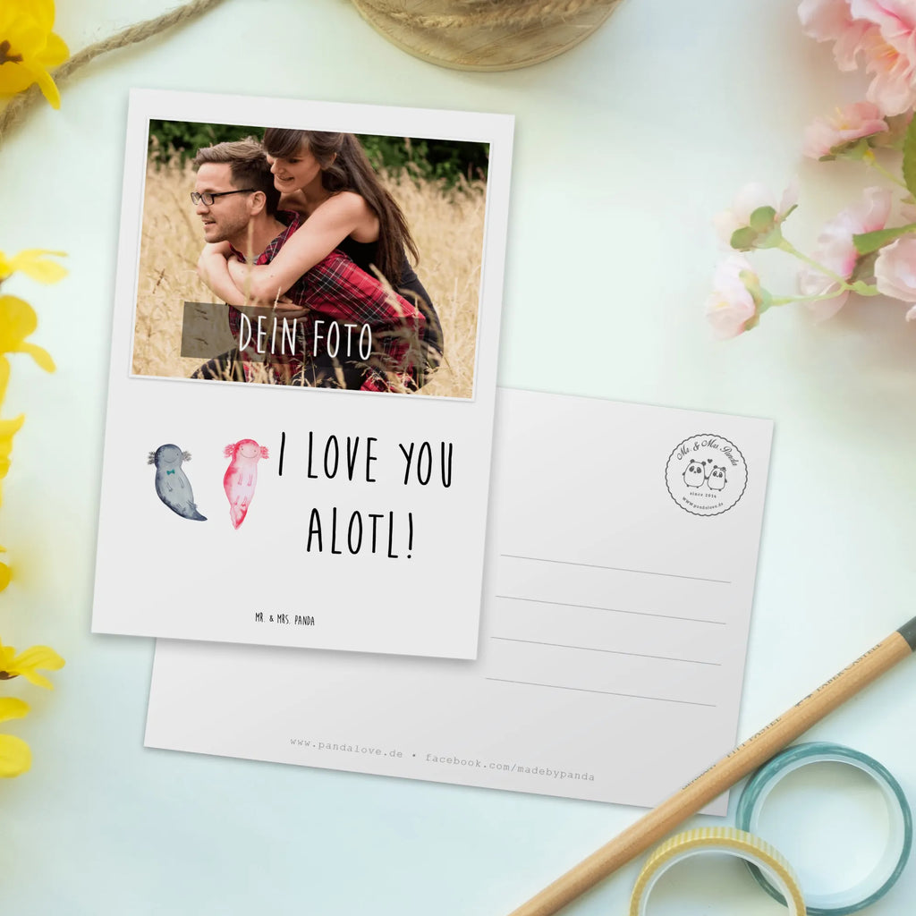 Personalisierte Foto Postkarte Axolotl Liebe Personalisierte Foto Postkarte, Liebe, Partner, Freund, Freundin, Ehemann, Ehefrau, Heiraten, Verlobung, Heiratsantrag, Liebesgeschenk, Jahrestag, Hocheitstag, Valentinstag, Geschenk für Frauen, Hochzeitstag, Mitbringsel, Geschenk für Freundin, Geschenk für Partner, Liebesbeweis, für Männer, für Ehemann