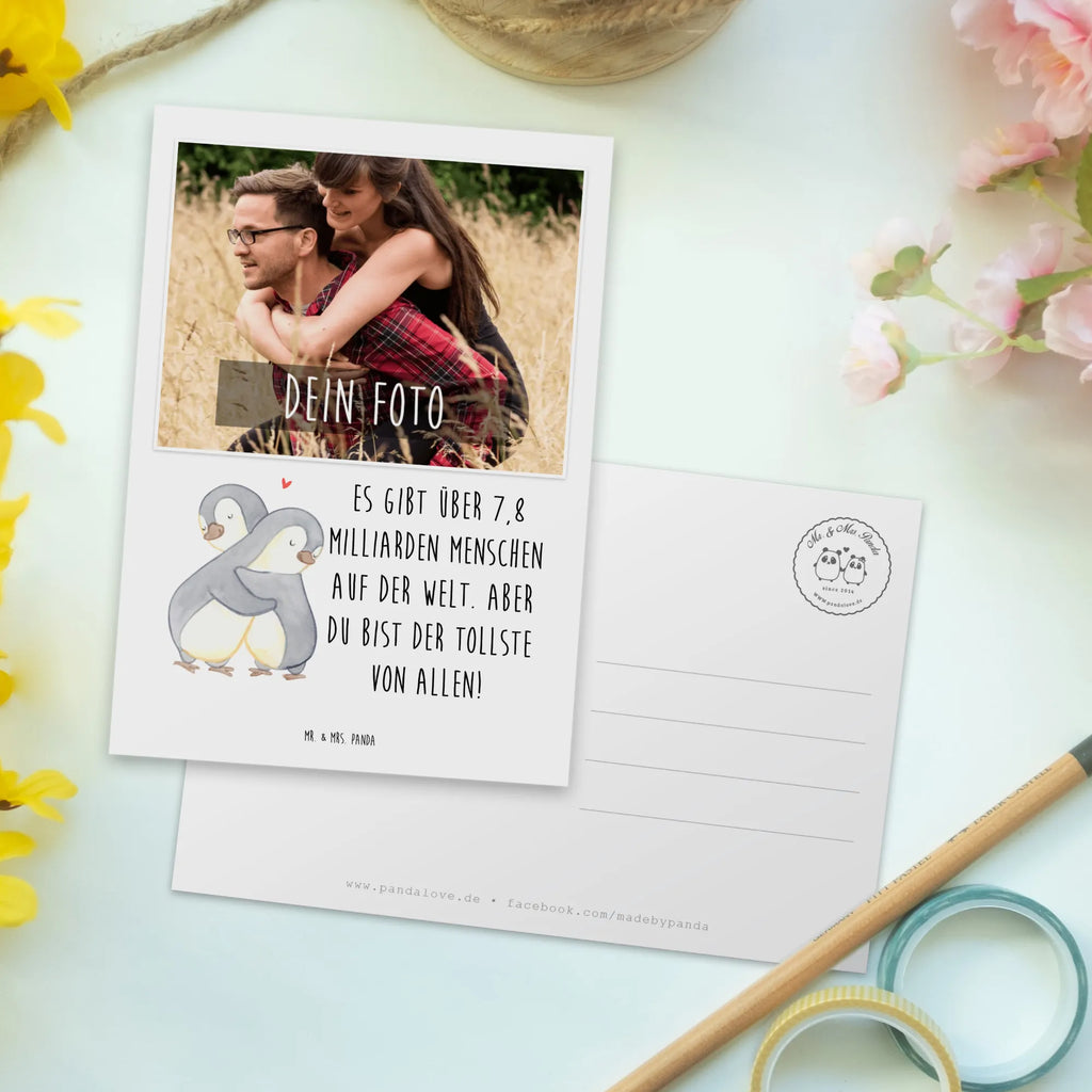 Personalisierte Foto Postkarte Pinguine Kuscheln Personalisierte Foto Postkarte, Liebe, Partner, Freund, Freundin, Ehemann, Ehefrau, Heiraten, Verlobung, Heiratsantrag, Liebesgeschenk, Jahrestag, Hocheitstag, Valentinstag, Geschenk für Frauen, Hochzeitstag, Mitbringsel, Geschenk für Freundin, Geschenk für Partner, Liebesbeweis, für Männer, für Ehemann