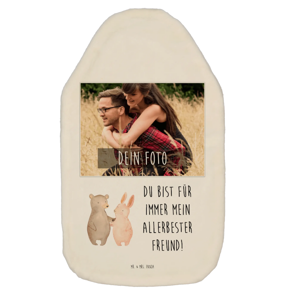 Personalisierte Foto Wärmflasche Bär und Hase Umarmen Personalisierte Foto Wärmflasche, Liebe, Partner, Freund, Freundin, Ehemann, Ehefrau, Heiraten, Verlobung, Heiratsantrag, Liebesgeschenk, Jahrestag, Hocheitstag, Freunde, bester Freund, Hase, Bär, Bärchen, best friends