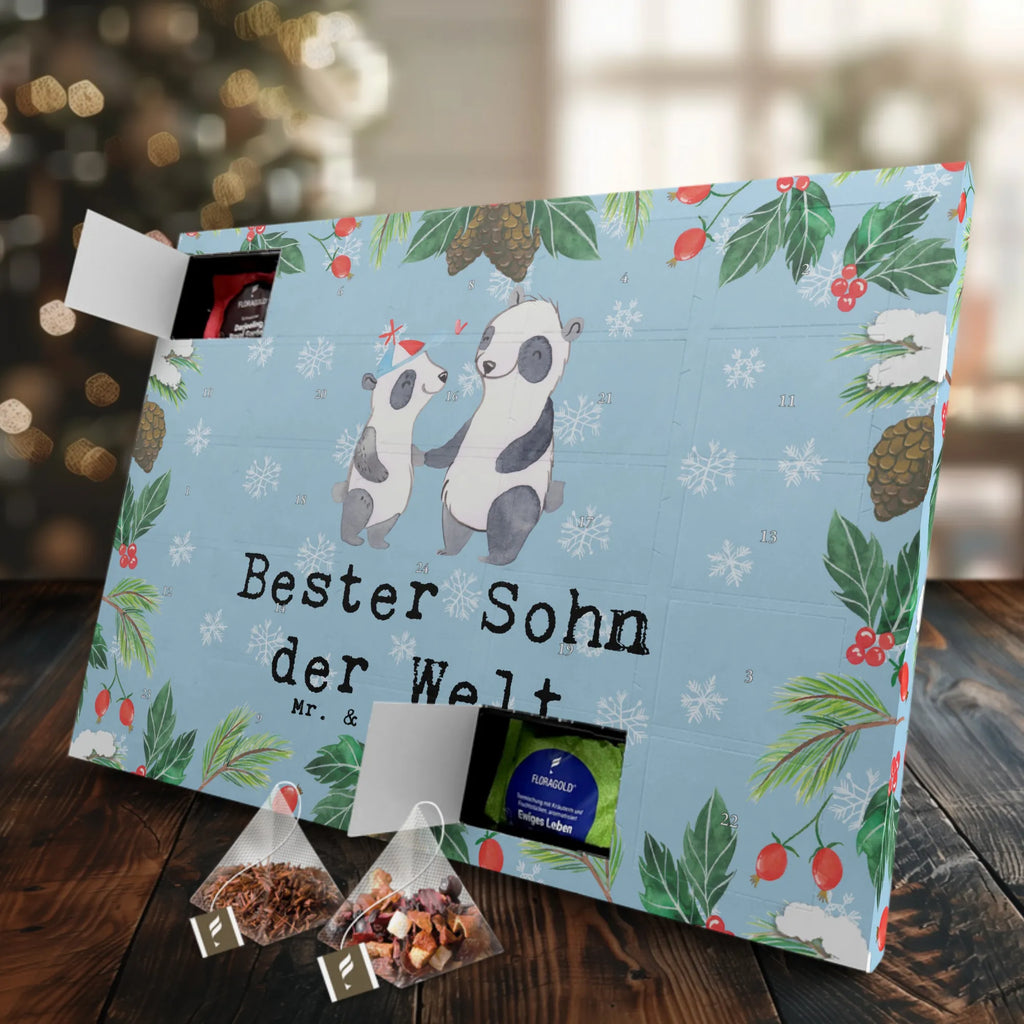 Tee Adventskalender Panda Bester Sohn der Welt Adventskalender, Kerzen Adventskalender, Duftkerzen Adventskalender, für, Dankeschön, Geschenk, Schenken, Geburtstag, Geburtstagsgeschenk, Geschenkidee, Danke, Bedanken, Mitbringsel, Freude machen, Geschenktipp, Sohn, Sohnemann, Söhnchen, Bube, Bub, Nachwuchs, Nachkomme, Kind, Familie, Vater, Belohnung