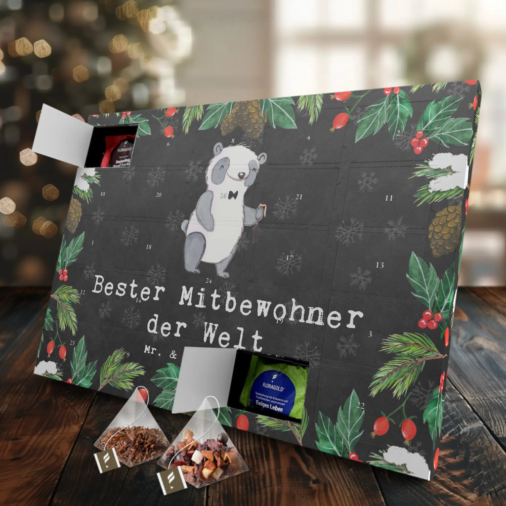 Tee Adventskalender Panda Bester Mitbewohner der Welt Adventskalender, Kerzen Adventskalender, Duftkerzen Adventskalender, für, Dankeschön, Geschenk, Schenken, Geburtstag, Geburtstagsgeschenk, Geschenkidee, Danke, Bedanken, Mitbringsel, Freude machen, Geschenktipp, Mitbewohner, WG, Zimmernachbar, Wohngemeinschaft, WG-Bewohner, Zimmerkollege, Zimmergenosse, Stubenkamerad