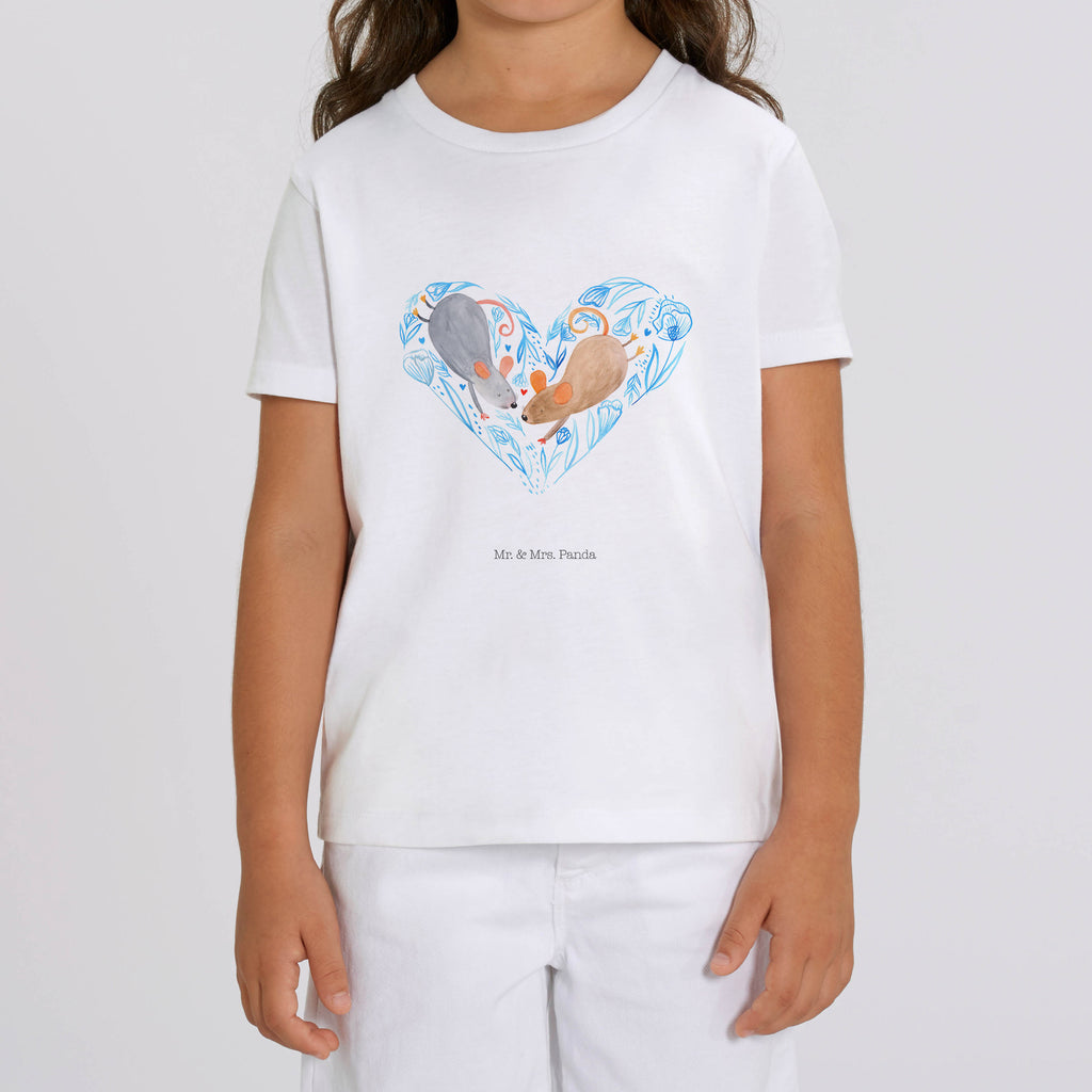 Organic Kinder T-Shirt Mäuse Herz Kinder T-Shirt, Kinder T-Shirt Mädchen, Kinder T-Shirt Jungen, Liebe, Partner, Freund, Freundin, Ehemann, Ehefrau, Heiraten, Verlobung, Heiratsantrag, Liebesgeschenk, Jahrestag, Hocheitstag, Maus, Mäuse, Liebesbotschaft, Liebesbeweis, Hochzeit, Lieblingsmensch, Gemeinsamkeit, Love, Geschenk für zwei