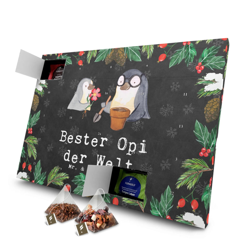 Tee Adventskalender Pinguin Bester Opi der Welt Adventskalender, Kerzen Adventskalender, Duftkerzen Adventskalender, für, Dankeschön, Geschenk, Schenken, Geburtstag, Geburtstagsgeschenk, Geschenkidee, Danke, Bedanken, Mitbringsel, Freude machen, Geschenktipp, Großvater, Grossvater, Opa, Opi. Großpapa, Großeltern, Nichte, Neffe, Kleinigkeit, Oppa, Oppi, Bester