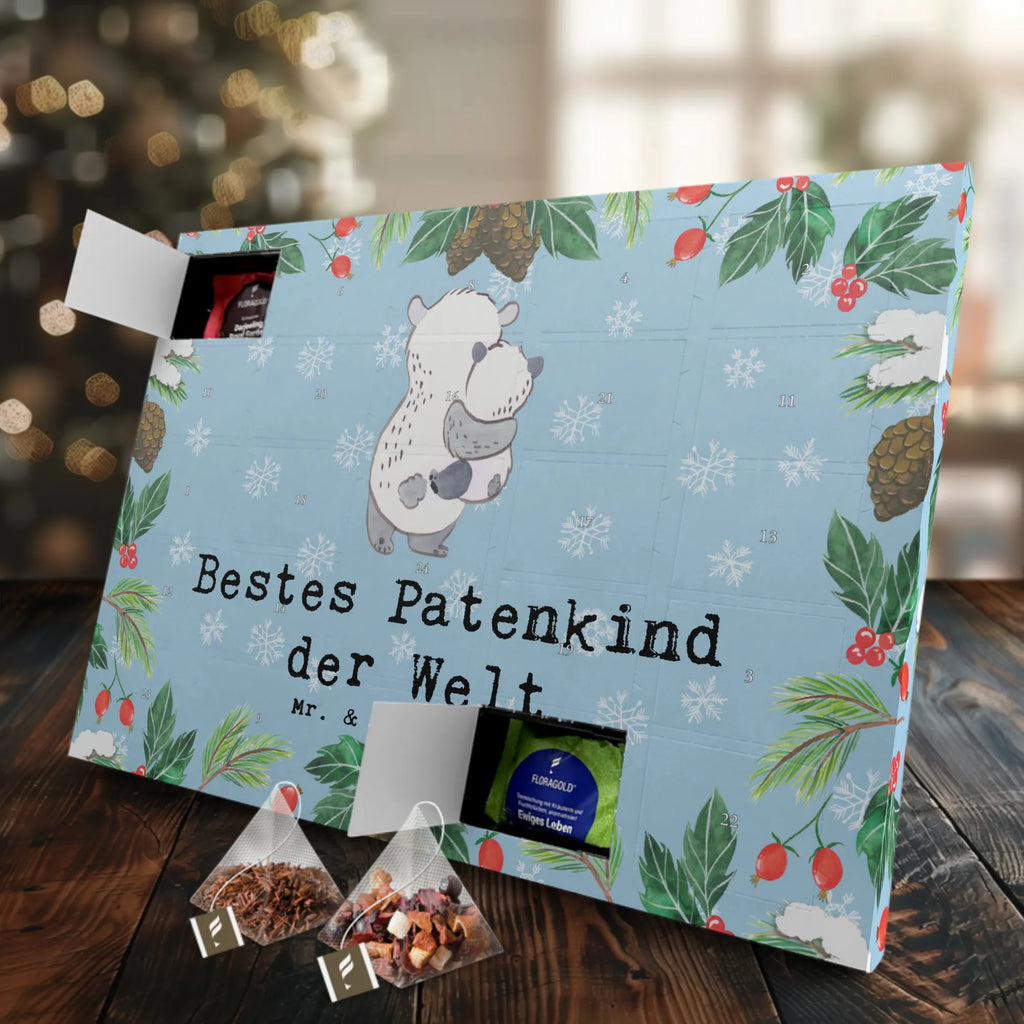 Tee Adventskalender Panda Bestes Patenkind der Welt Adventskalender, Kerzen Adventskalender, Duftkerzen Adventskalender, für, Dankeschön, Geschenk, Schenken, Geburtstag, Geburtstagsgeschenk, Geschenkidee, Danke, Bedanken, Mitbringsel, Freude machen, Geschenktipp, Patenkind, Paten Kind, Pate, Taufe, Taufgeschenk, Patenonkel, Patentante, Tauffeier, Täufling, Nichte, Neffe