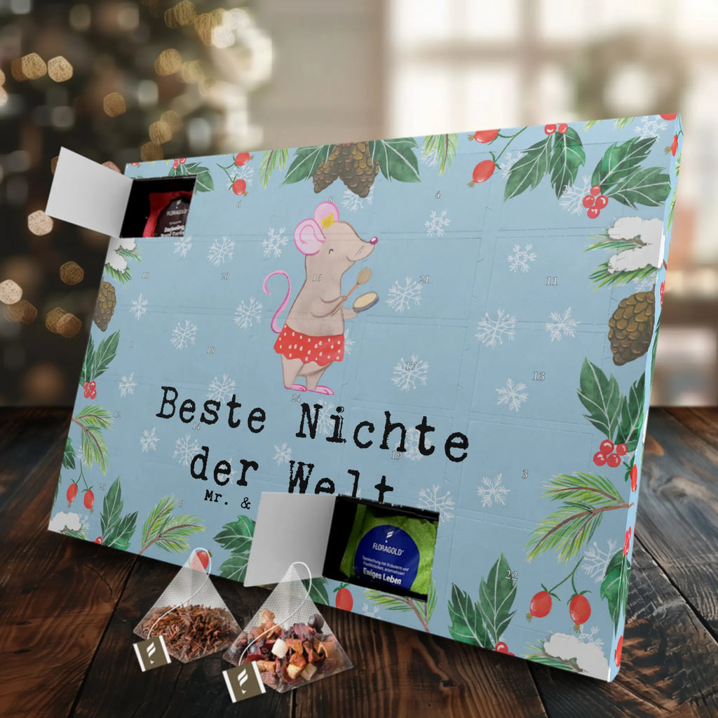 Tee Adventskalender Maus Beste Nichte der Welt Adventskalender, Kerzen Adventskalender, Duftkerzen Adventskalender, für, Dankeschön, Geschenk, Schenken, Geburtstag, Geburtstagsgeschenk, Geschenkidee, Danke, Bedanken, Mitbringsel, Freude machen, Geschenktipp, Nichte, Onkel, Tante, Patentante, Patenonkel, Patenkind, Taufe, Tochter der Schwester, Tochter des Bruders, Beste