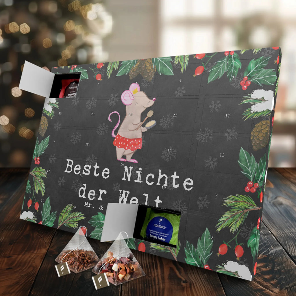 Tee Adventskalender Maus Beste Nichte der Welt Adventskalender, Kerzen Adventskalender, Duftkerzen Adventskalender, für, Dankeschön, Geschenk, Schenken, Geburtstag, Geburtstagsgeschenk, Geschenkidee, Danke, Bedanken, Mitbringsel, Freude machen, Geschenktipp, Nichte, Onkel, Tante, Patentante, Patenonkel, Patenkind, Taufe, Tochter der Schwester, Tochter des Bruders, Beste