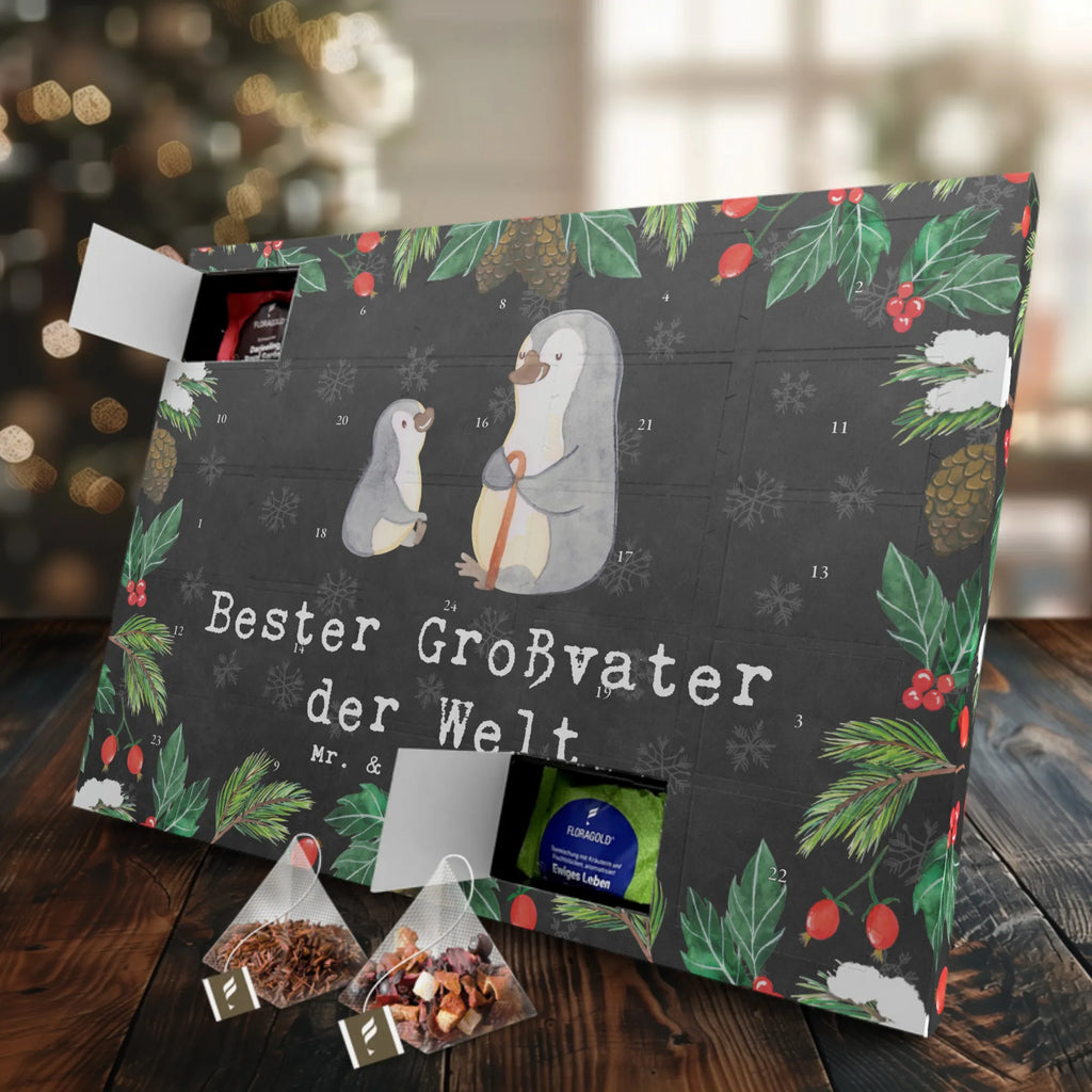 Tee Adventskalender Pinguin Bester Großvater der Welt Adventskalender, Kerzen Adventskalender, Duftkerzen Adventskalender, für, Dankeschön, Geschenk, Schenken, Geburtstag, Geburtstagsgeschenk, Geschenkidee, Danke, Bedanken, Mitbringsel, Freude machen, Geschenktipp, Großvater, Grossvater, Opa, Opi. Großpapa, Großeltern, enkel, Enkelin, Enkelkind, Kleinigkeit, Oppa, Oppi, Bester