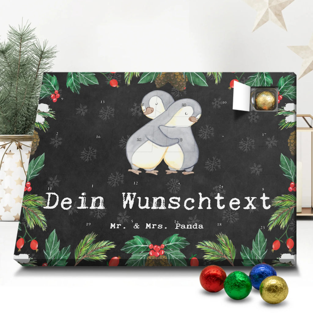 Personalisierter Schoko Adventskalender Pinguin Beste Beziehung der Welt Personalisierter Adventskalender, Adventskalender mit Namen, für, Dankeschön, Geschenk, Schenken, Geburtstag, Geburtstagsgeschenk, Geschenkidee, Danke, Bedanken, Mitbringsel, Freude machen, Geschenktipp, Beziehung, Zusammen sein, Miteinander gehen, Liebe, Verlieb, Liebesgeschenk