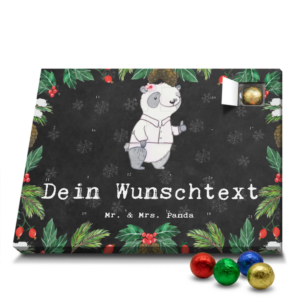 Personalisierter Schoko Adventskalender Panda Beste Teamleiterin Personalisierter Adventskalender, Adventskalender mit Namen, für, Dankeschön, Geschenk, Schenken, Geburtstag, Geburtstagsgeschenk, Geschenkidee, Danke, Bedanken, Mitbringsel, Freude machen, Geschenktipp, Teamleiterin, Seminarleiterin, Gruppenleiterin, Leiterin, Kollegin, Chefin, Vorgesetzte, Abschied, Abschiedsgeschenk, Ruhestand