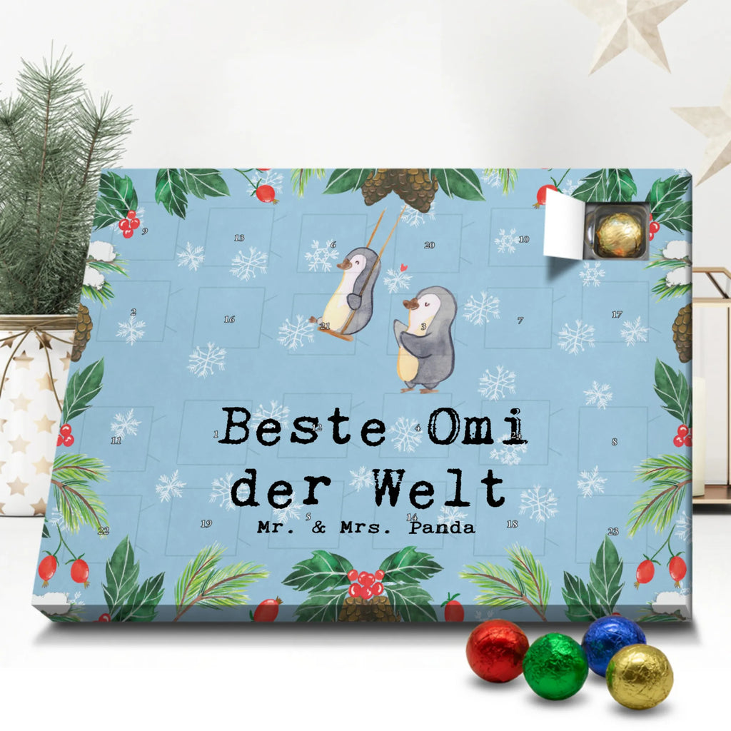 Schoko Adventskalender Pinguin Beste Omi der Welt Adventskalender, Schokoladen Adventskalender, Schoko Adventskalender, für, Dankeschön, Geschenk, Schenken, Geburtstag, Geburtstagsgeschenk, Geschenkidee, Danke, Bedanken, Mitbringsel, Freude machen, Geschenktipp, Großmutter, Oma, Omi, Großpapa, Großmama, Enkel, Enkelin, Enkelkind, Kleinigkeit, Ommi, Omma, Bester