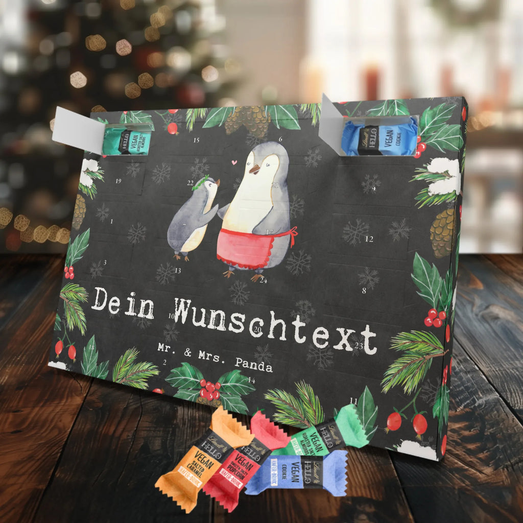 Personalisierter veganer Adventskalender Pinguin Beste Mutter der Welt Personalisierter veganer Adventskalender, für, Dankeschön, Geschenk, Schenken, Geburtstag, Geburtstagsgeschenk, Geschenkidee, Danke, Bedanken, Mitbringsel, Freude machen, Geschenktipp, Mama, Mami, Mutter, Muttertag, Mutti, Ma, Tochter, Sohn, Beste Mama, Beste, Supermama