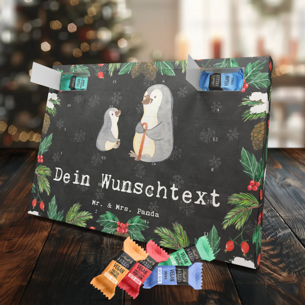 Personalisierter veganer Adventskalender Pinguin Bester Opa der Welt Personalisierter veganer Adventskalender, für, Dankeschön, Geschenk, Schenken, Geburtstag, Geburtstagsgeschenk, Geschenkidee, Danke, Bedanken, Mitbringsel, Freude machen, Geschenktipp, Großvater, Grossvater, Opa, Opi. Großpapa, Großeltern, Enkel, Enkelin, Enkelkind, Kleinigkeit, Oppa, Oppi, Bester