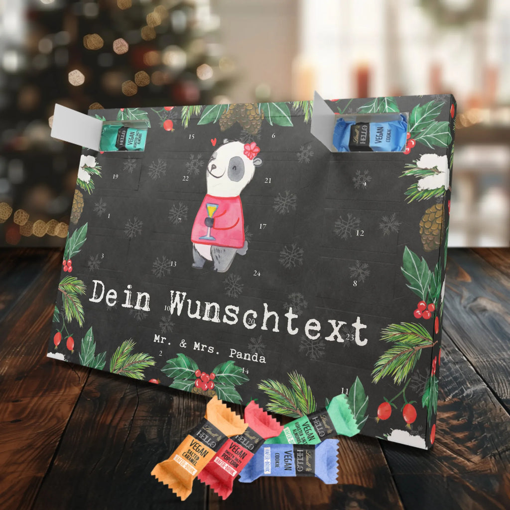 Personalisierter veganer Adventskalender Panda Beste Trauzeugin der Welt Personalisierter veganer Adventskalender, für, Dankeschön, Geschenk, Schenken, Geburtstag, Geburtstagsgeschenk, Geschenkidee, Danke, Bedanken, Mitbringsel, Freude machen, Geschenktipp, Trauzeugin, Trauhzeugin, Freundin, Hochzeit, Heirat, JGA, Trauung, Kirche, Standesamt, Braut