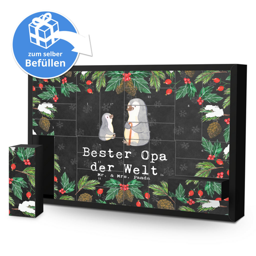 Befüllbarer Adventskalender Pinguin Bester Opa der Welt Befüllbarer Adventskalender, Adventskalender zum selbst befüllen, für, Dankeschön, Geschenk, Schenken, Geburtstag, Geburtstagsgeschenk, Geschenkidee, Danke, Bedanken, Mitbringsel, Freude machen, Geschenktipp, Großvater, Grossvater, Opa, Opi. Großpapa, Großeltern, Enkel, Enkelin, Enkelkind, Kleinigkeit, Oppa, Oppi, Bester