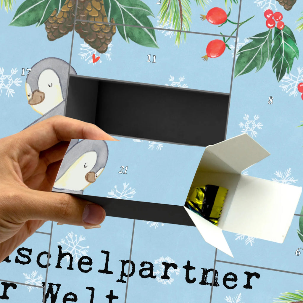 Befüllbarer Adventskalender Pinguin Bester Kuschelpartner der Welt Befüllbarer Adventskalender, Adventskalender zum selbst befüllen, für, Dankeschön, Geschenk, Schenken, Geburtstag, Geburtstagsgeschenk, Geschenkidee, Danke, Bedanken, Mitbringsel, Freude machen, Geschenktipp, Kuschelpartner, Lebenspartner, Ehepartner, Partner, Ehemann, Ehefrau, Kuscheln, Bett, Liebe, Freund, Freundin, Hochzeitstag, verliebt