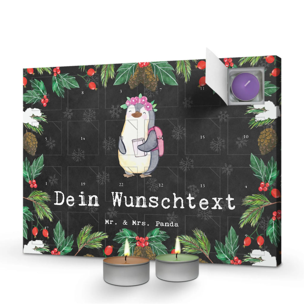 Personalisierter Duftkerzen Adventskalender Pinguin Beste Enkelin der Welt Personalisierter Duftkerzen Adventskalender, für, Dankeschön, Geschenk, Schenken, Geburtstag, Geburtstagsgeschenk, Geschenkidee, Danke, Bedanken, Mitbringsel, Freude machen, Geschenktipp, Enkelin, Enkelkind, Enkeltochter, Oma, Opa, Kind von Tochter, Kind von Sohn, Großtochter, Taufe