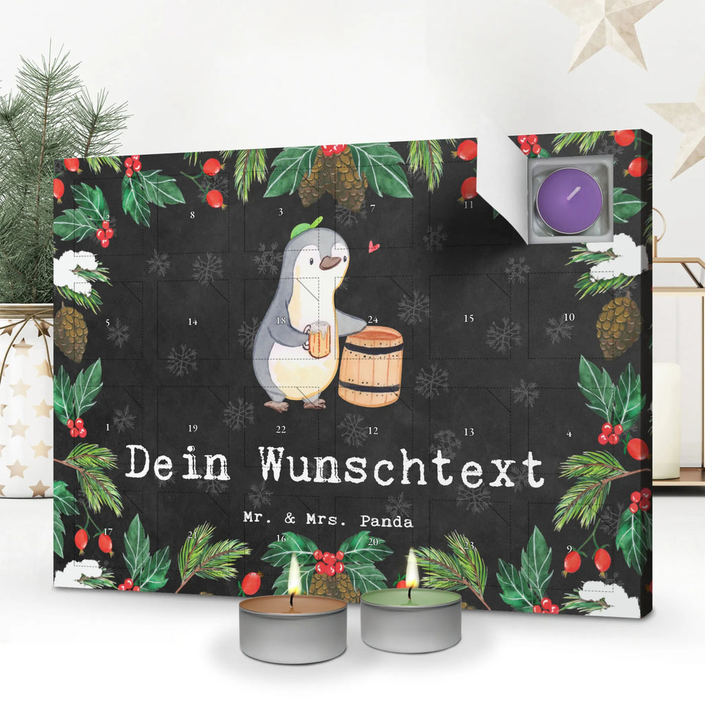 Personalisierter Duftkerzen Adventskalender Pinguin Bester Trinkbruder der Welt Personalisierter Duftkerzen Adventskalender, für, Dankeschön, Geschenk, Schenken, Geburtstag, Geburtstagsgeschenk, Geschenkidee, Danke, Bedanken, Mitbringsel, Freude machen, Geschenktipp, Trinkbruder, Trinkkumpel, Kumpel, Saufkumpane, Kumpane, Trinken, Party, Kleinigkeit