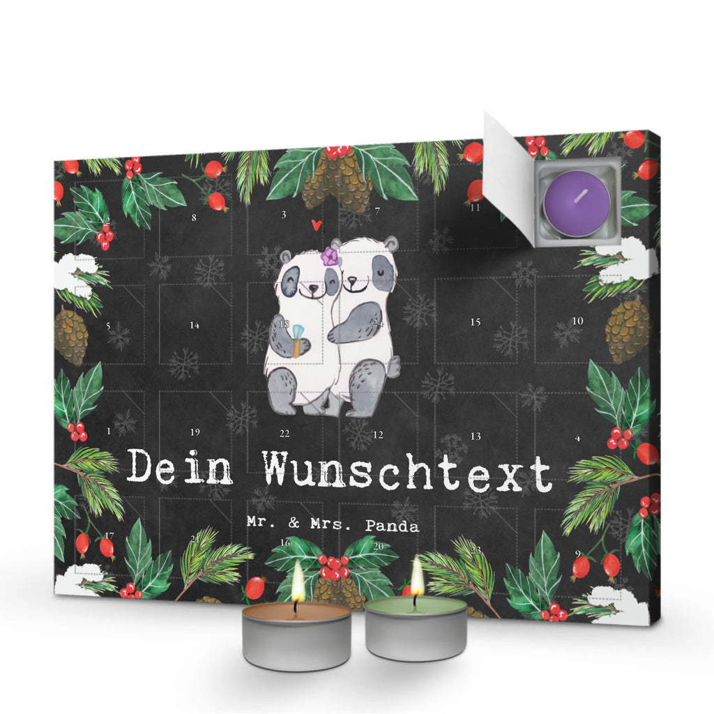 Personalisierter Duftkerzen Adventskalender Panda Beste Verlobte der Welt Personalisierter Duftkerzen Adventskalender, für, Dankeschön, Geschenk, Schenken, Geburtstag, Geburtstagsgeschenk, Geschenkidee, Danke, Bedanken, Mitbringsel, Freude machen, Geschenktipp, Verlobte, Verloben, Verlobung, Traumfrau, Frau, Freundin, Ehefrau, Zukünftige, Hochzeit, Ehe