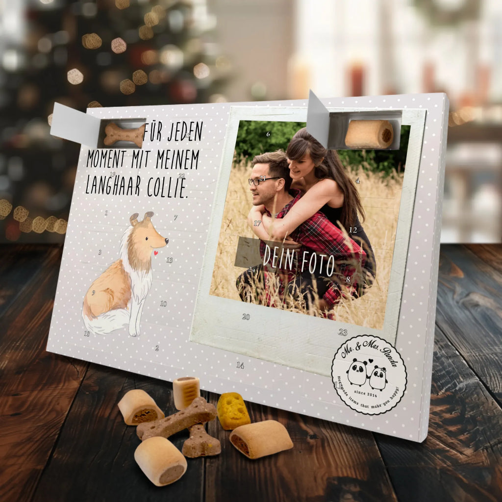 Personalisierter Hunde Foto Adventskalender Langhaar Collie Moment Personalisierter Hunde Foto Adventskalender, Hund, Hunderasse, Rassehund, Hundebesitzer, Geschenk, Tierfreund, Schenken, Welpe, Langhaar Collie, britischer Hütehund