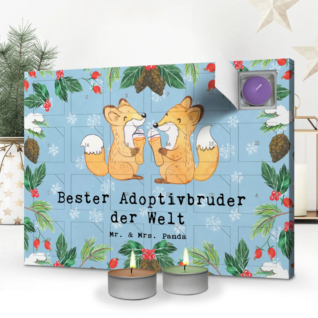 Duftkerzen Adventskalender Fuchs Bester Adoptivbruder der Welt Adventskalender, Kerzen Adventskalender, Duftkerzen Adventskalender, für, Dankeschön, Geschenk, Schenken, Geburtstag, Geburtstagsgeschenk, Geschenkidee, Danke, Bedanken, Mitbringsel, Freude machen, Geschenktipp, Adoptivbruder, adoptiert, Bruder, Brudi, Geschwister, Bruderherz, Schwester, Familie, Kleinigkeit, Brother, Bester, Sohn