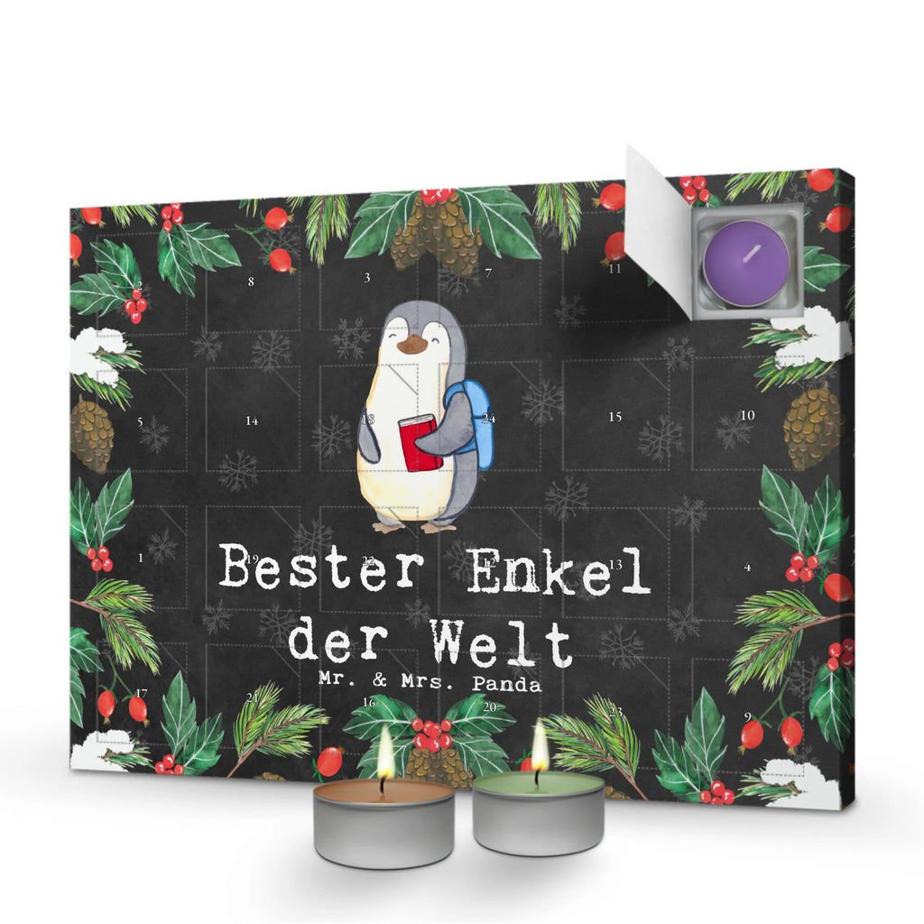 Duftkerzen Adventskalender Pinguin Bester Enkel der Welt Adventskalender, Kerzen Adventskalender, Duftkerzen Adventskalender, für, Dankeschön, Geschenk, Schenken, Geburtstag, Geburtstagsgeschenk, Geschenkidee, Danke, Bedanken, Mitbringsel, Freude machen, Geschenktipp, Enkel, Enkelkind, Enkelsohn, Oma, Opa, Kind von Tochter, Kind von Sohn, Taufe, Großsohn