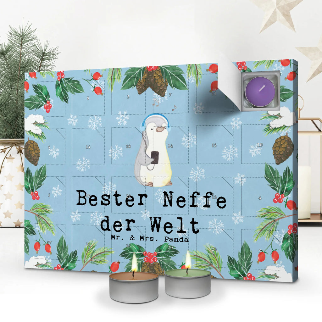 Duftkerzen Adventskalender Pinguin Bester Neffe der Welt Adventskalender, Kerzen Adventskalender, Duftkerzen Adventskalender, für, Dankeschön, Geschenk, Schenken, Geburtstag, Geburtstagsgeschenk, Geschenkidee, Danke, Bedanken, Mitbringsel, Freude machen, Geschenktipp, Neffe, Onkel, Tante, Patentante, Patentonkel, Patenkind, Taufe, Sohn der Schwester, Sohn des Bruders, Bester